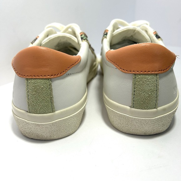 Madewell Low Top Snake Print White‎ Leather Sneakers Women's Size 6.5 - Picture 5 of 9